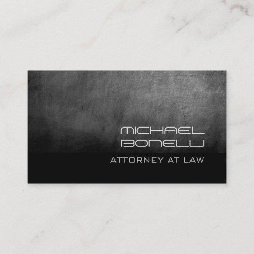 Gray Chalkboard Attorney at Law Business Card