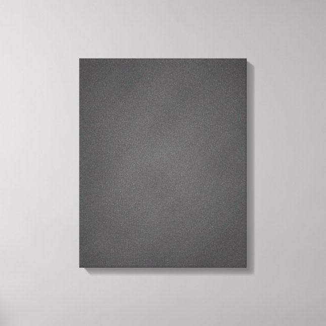 Gray Chalkboard Background Black Chalk Board Canvas Print (Front)