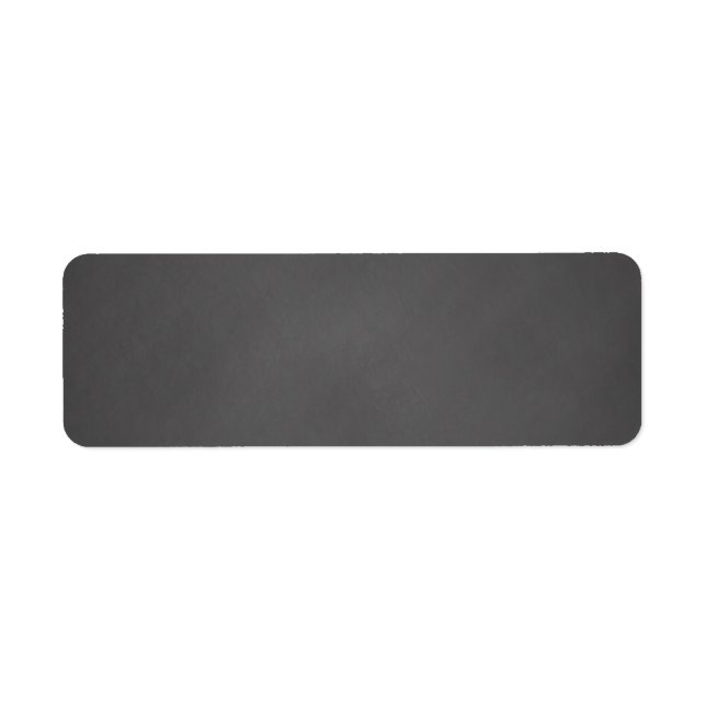 Gray Chalkboard Background Black Chalk Board Label (Front)