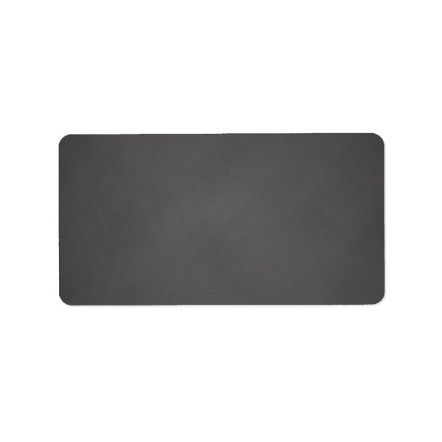 Gray Chalkboard Background Black Chalk Board Label (Front)