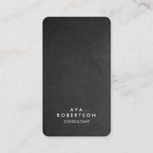 Gray Chalkboard Creative Consultant Manager Business Card