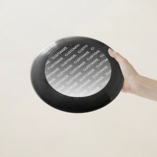 Gray (changeable color) Ombre & Text Pattern Wham-O Frisbee