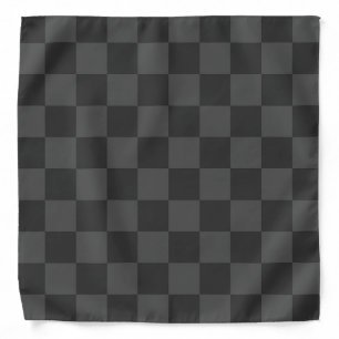 Gray Checkerboard Bandana
