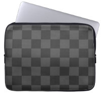 Gray Checkerboard Laptop Sleeve