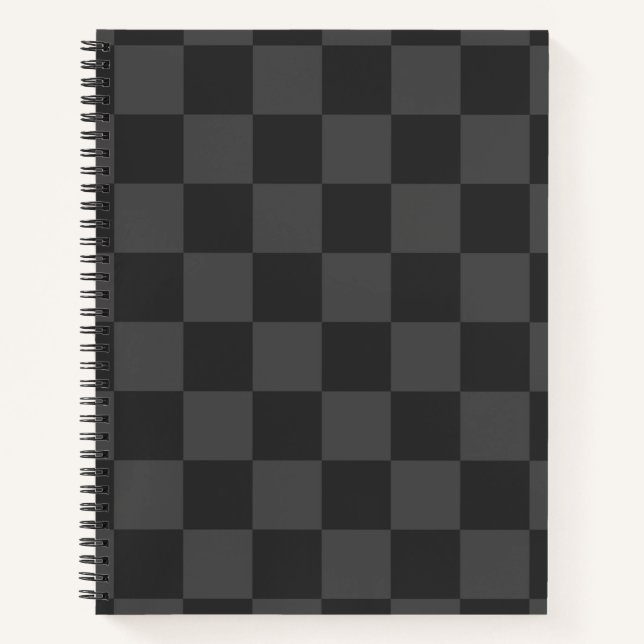 Gray Checkerboard Notebook (Front)