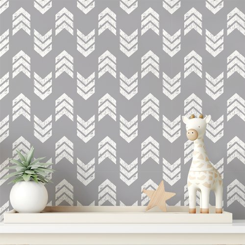 Gray Chevron Arrow Wallpaper