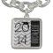 Gray Chevron Black Faux Glitter Name Graduation