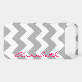Gray Chevron iPhone 4/4s Case Mate (Back (Horizontal))