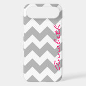 Gray Chevron iPhone 4/4s Case Mate (Back)