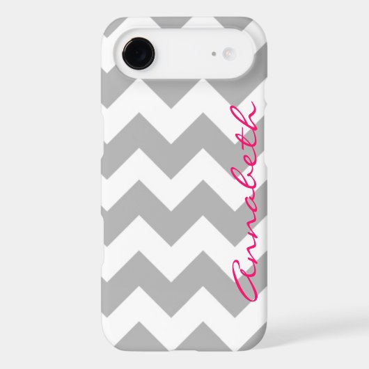 Gray Chevron iPhone 4/4s Case Mate (Back)