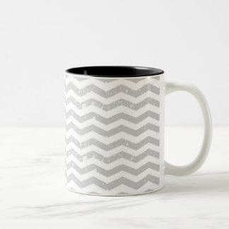 Gray Chevron Mug