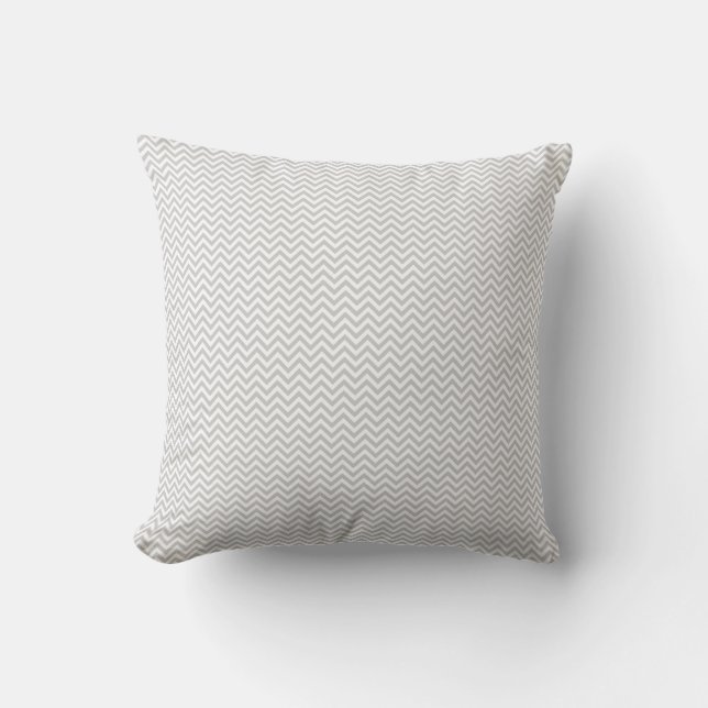 gray chevron.png throw pillow (Front)