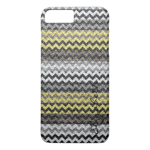 Gray Chevron Stripes Pattern iPhone 8 Plus7 Plus Case