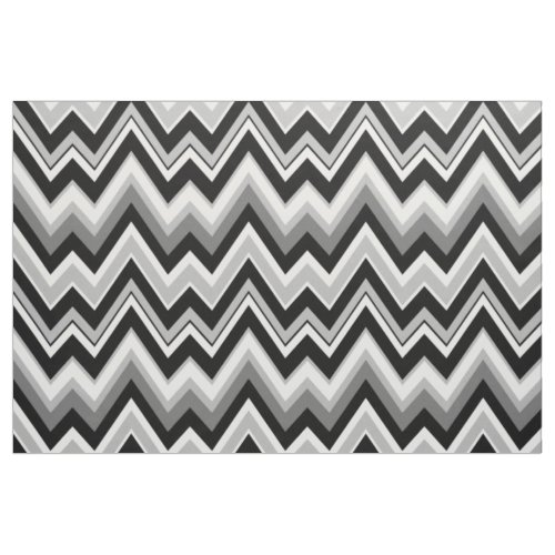 Gray Chevron Zigzag Geometric Seamless Pattern Fabric