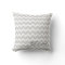 Gray Chevrons Pattern Monogram Pillow