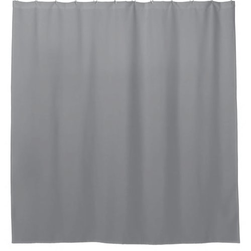 Gray Chiseled Stone Solid Color Print Neutral Shower Curtain