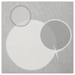 Gray Circle Pattern Fabric