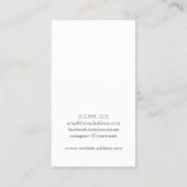 Gray Circles Pattern for Jewelry Design Business Card (Back)