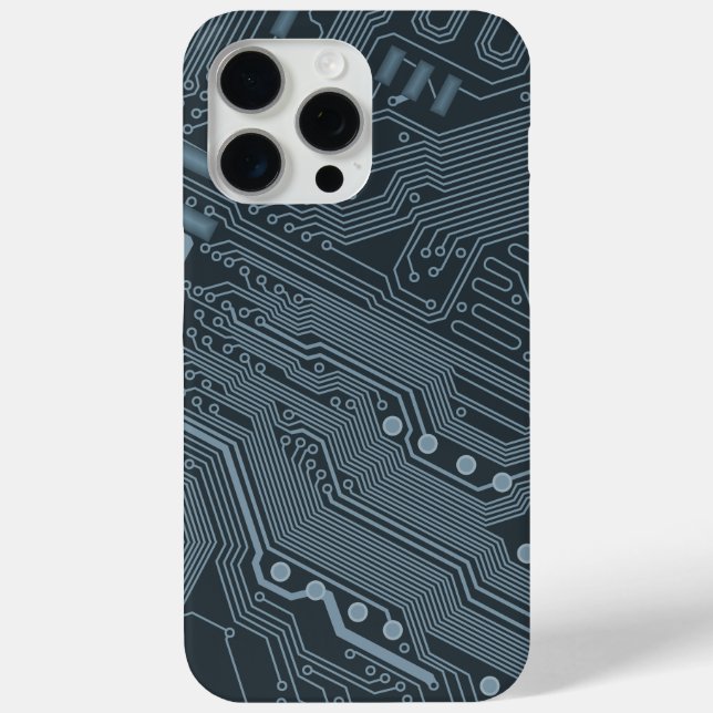 Gray Circuit Board Case-Mate iPhone Case (Back)