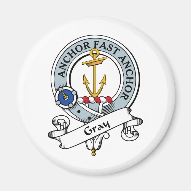 Gray Clan Badge Magnet (Front)
