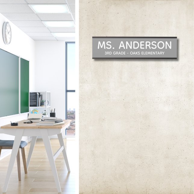 Gray Classroom Door Sign (Creator Uploaded)