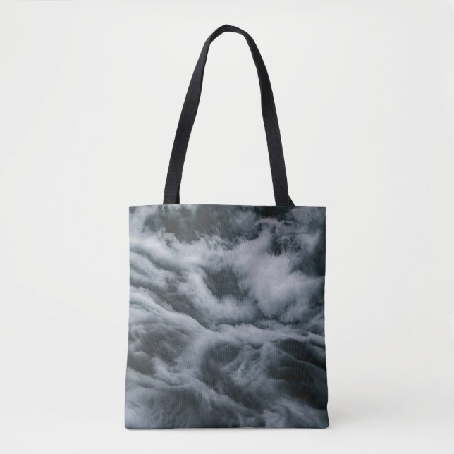 Gray clouds painting tote bag (Front)