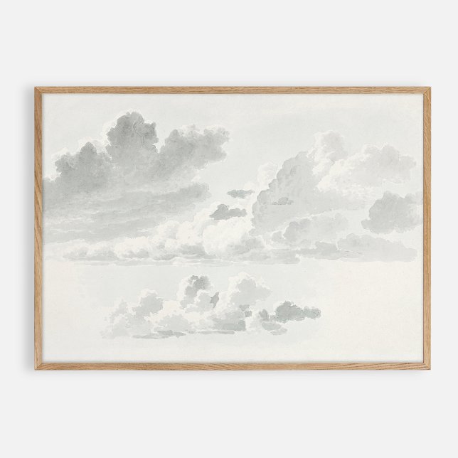 Gray Clouds, vintage oil  Poster (Creator Uploaded)