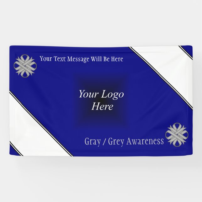Gray Clover Ribbon by Kenneth Yoncich Banner (Horizontal)
