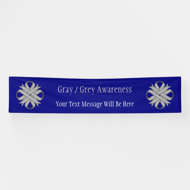 Gray Clover Ribbon by Kenneth Yoncich Banner (Horizontal)