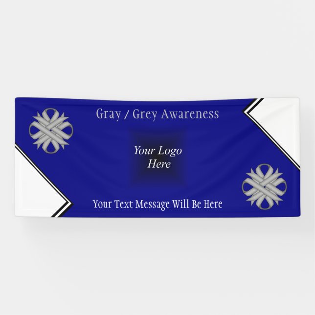 Gray Clover Ribbon by Kenneth Yoncich Banner (Horizontal)