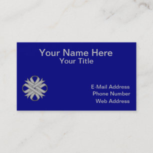 Gray Clover Ribbon by Kenneth Yoncich Business Card