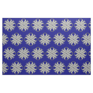 Gray Clover Ribbon by Kenneth Yoncich Fabric