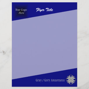 Gray Clover Ribbon by Kenneth Yoncich Flyer
