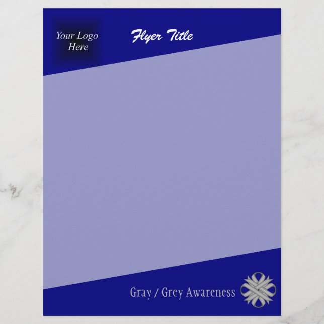 Gray Clover Ribbon by Kenneth Yoncich Flyer (Front)