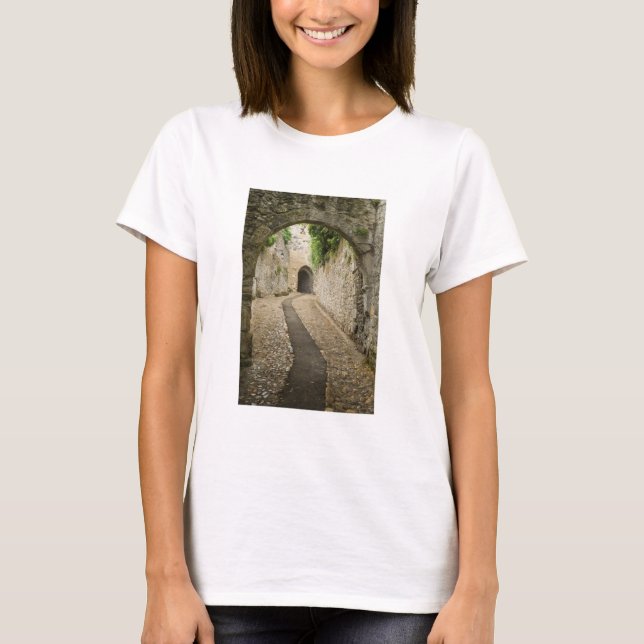 Gray Cobblestone street, France T-Shirt (Front)