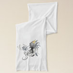 Gray Cockatiel Scarf<br><div class="desc">Gray Cockatiel with swirl designs.</div>