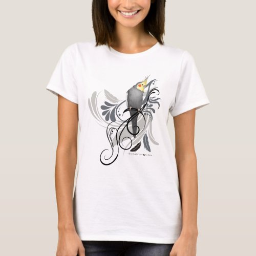 Gray Cockatiel T_Shirt