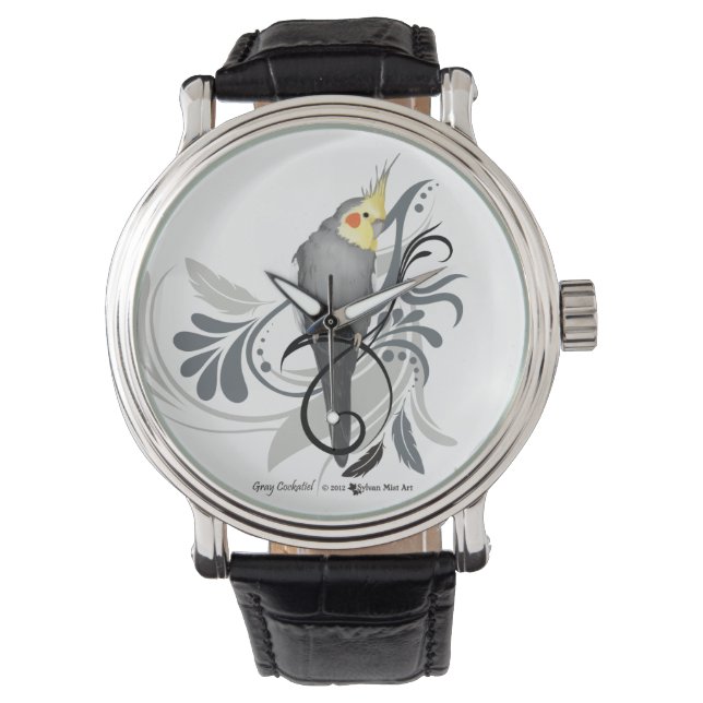 Gray Cockatiel Watch (Front)