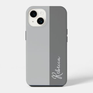 Gray Color Block Phone Case
