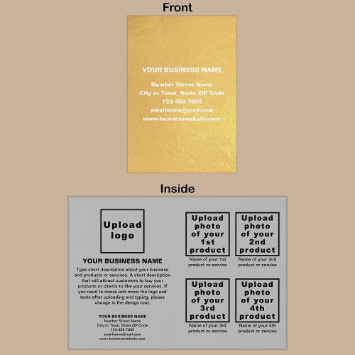 Gray Color Business Brand on Foil Card