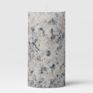 gray color marble pillar candle