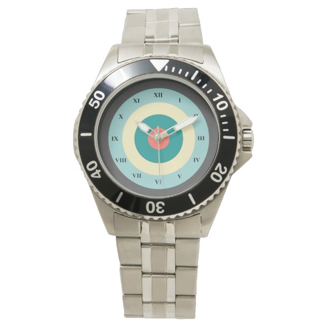 Gray Combination Bullseye by Shirley Taylor Watch (Front)