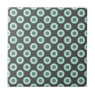 Gray Combination Circles by Shirley Taylor Ceramic Tile