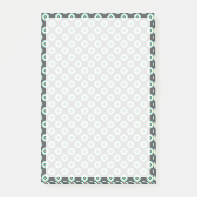 Gray Combination Circles by Shirley Taylor Post-it Notes (Front)