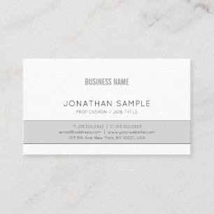 Gray Company Plain Professional Elegant Design Business Card