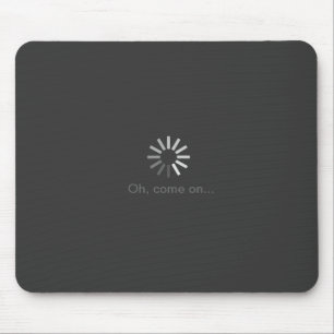 gray computer loading symbol mousepad