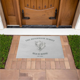 Gray Conch Shell Doormat