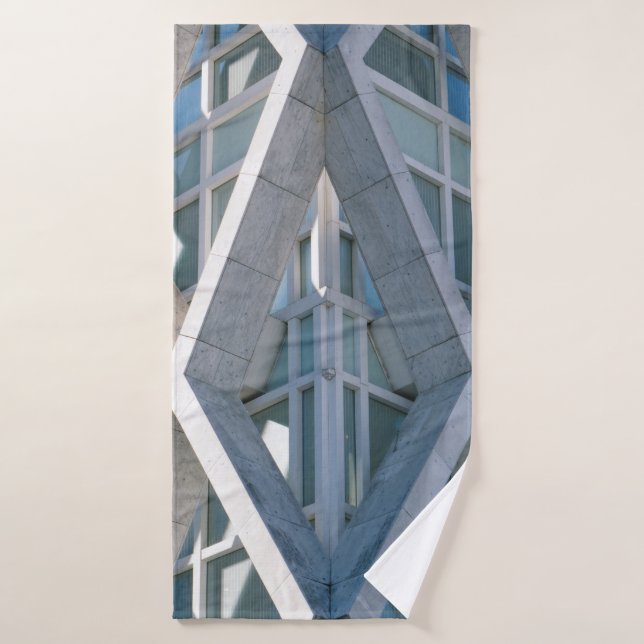 Gray concrete building at daytime bath towel (Bath Towel)