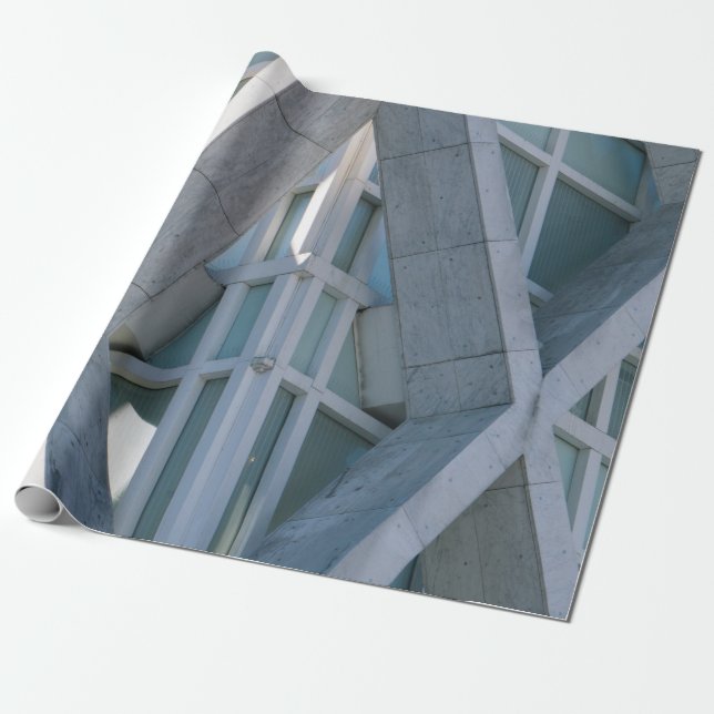 Gray concrete building at daytime wrapping paper (Unrolled)