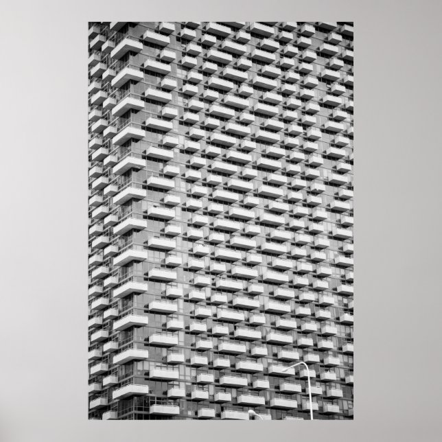Gray concrete building poster (Front)